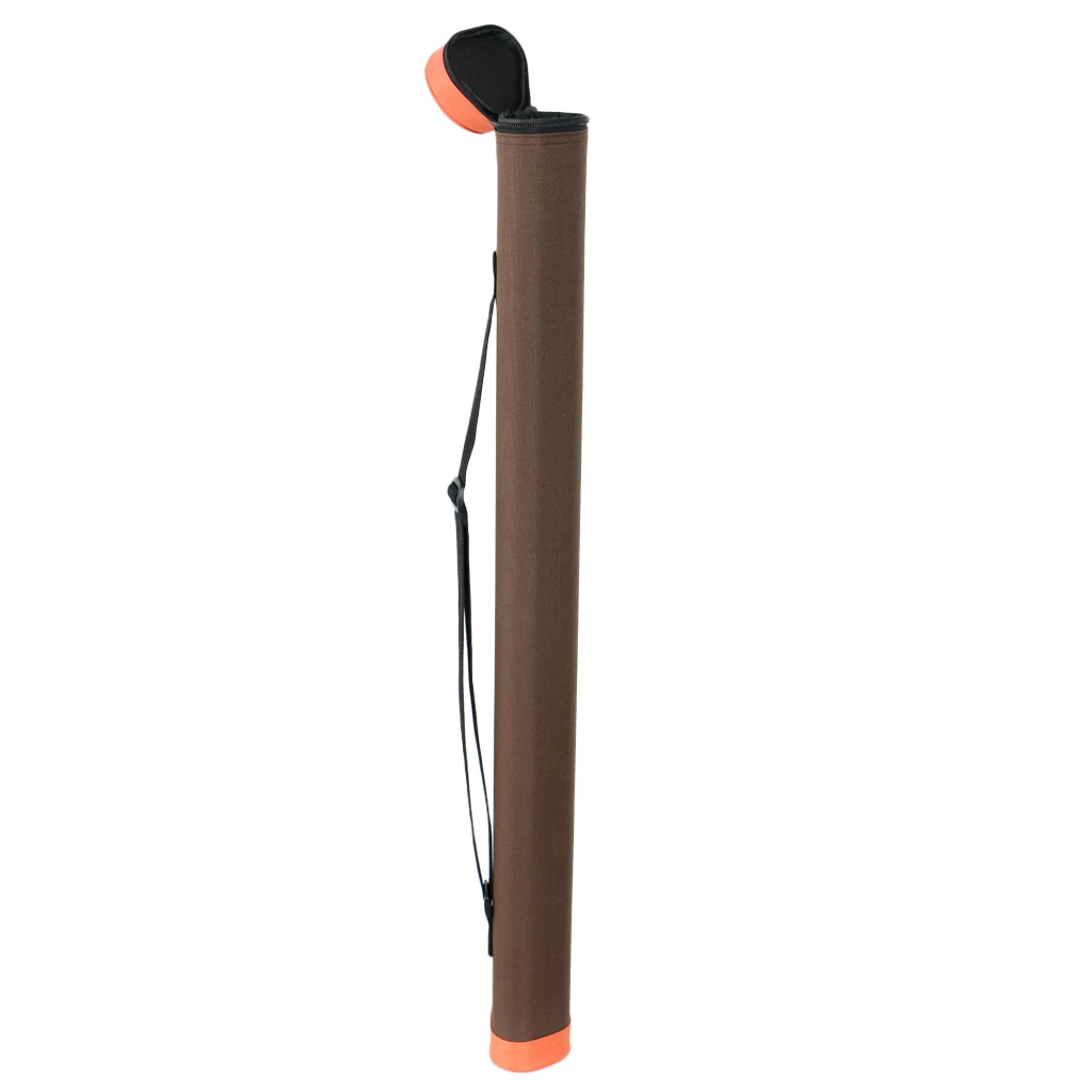 Fly Fishing Rod Tube Triangle Rod Tube Storage Case Holder with Carry Strap