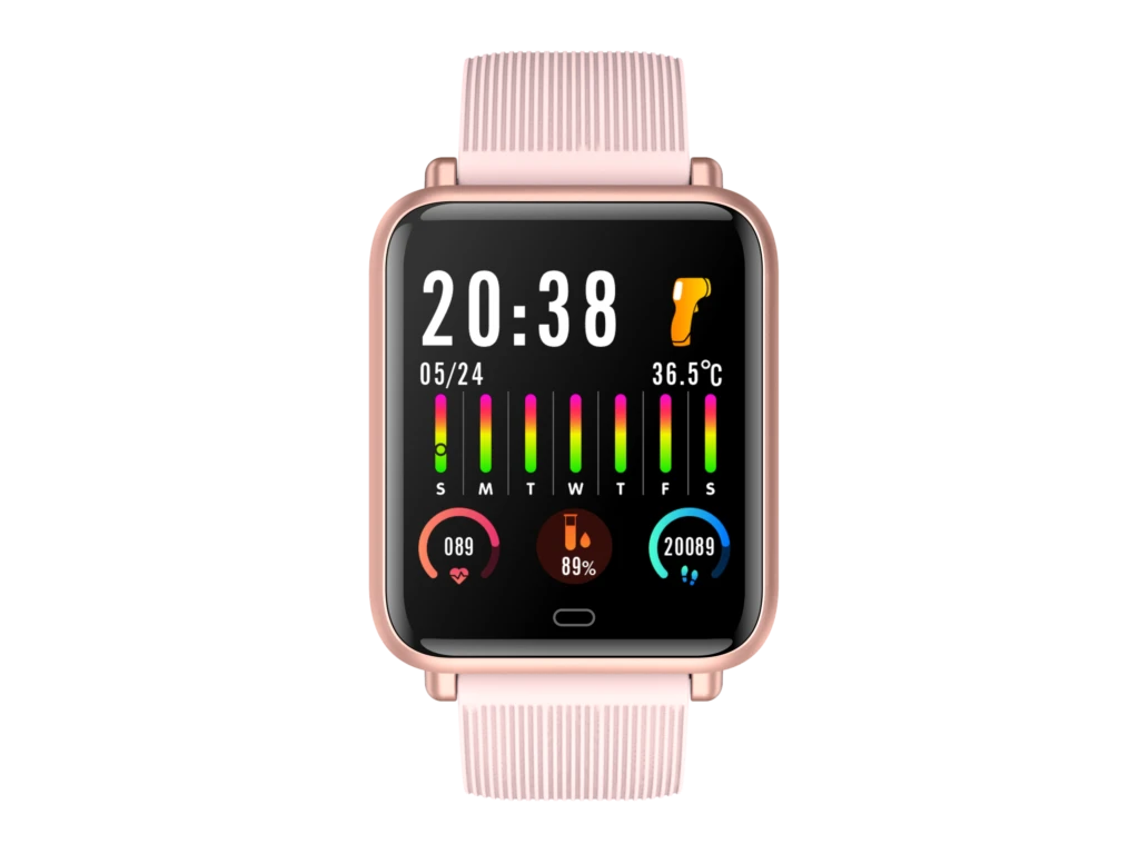 2022 Body temperature,Whole snack rate monitoringBlood oxygen monitoringMultiple sports modes,Caller ID and rejection Smartwatch