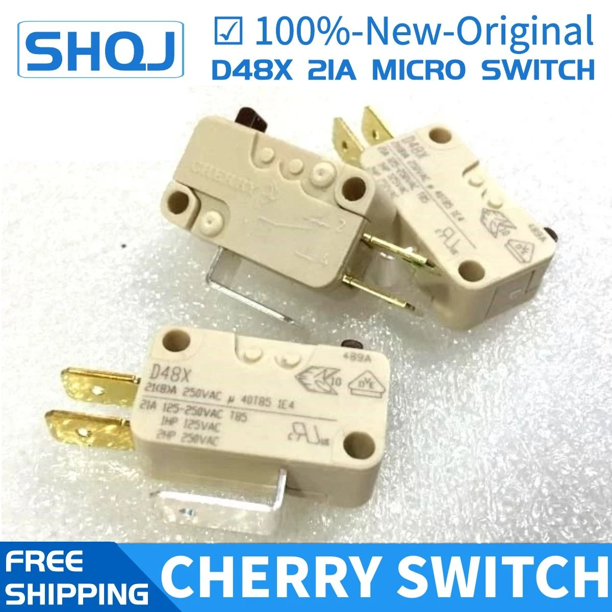 

5PCS original CHERRY micro switch D48X 21A 250V Brand new and original