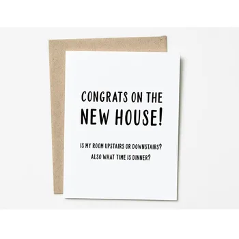 

Cusntom Congratulations Cards Funny Housewarming Card Personalized New Home Housewarming Gift