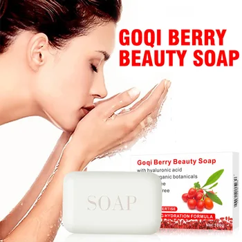 

Goji Berry Beauty Soap 100g Handmade Soap Whitening Blackhead Removal Bath Shower Scrub Hands Face Skin Care Clean Soaps