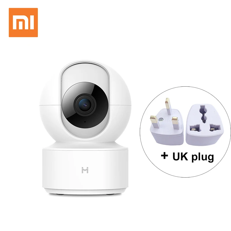 add UK plug Xiao mi jia Chuang mi Smart IP камера 1080P HD веб-камера видеокамера Wi-Fi беспроводной 360 Угол ночного видения для mi home - Цветной: add UK plug