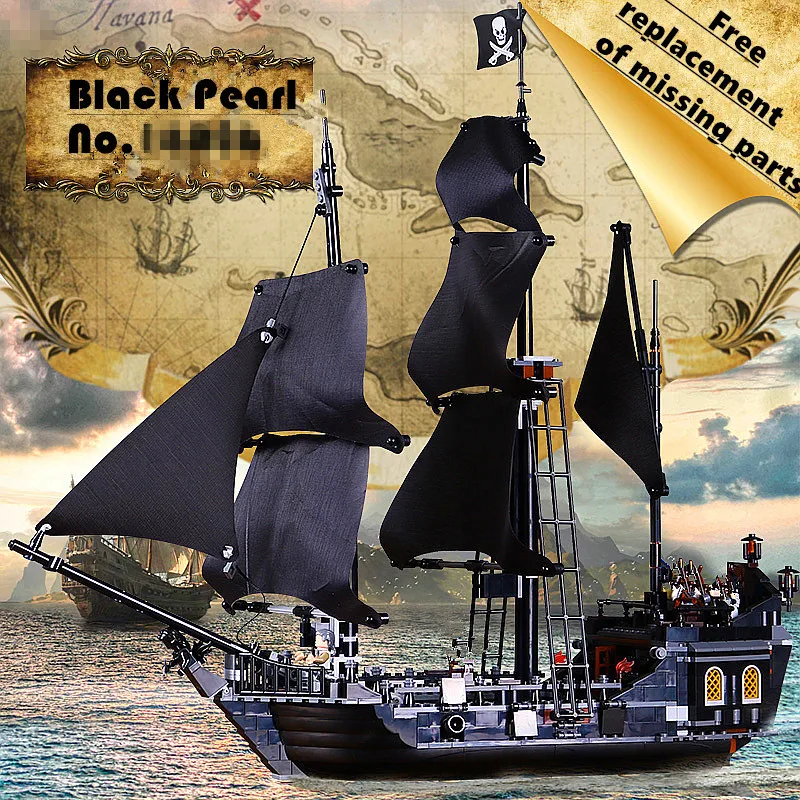 

Promotion 16006 Pirates of the Caribbean The Black Pearl Ship Blocks Bricks legoinglys 4184 Blocks Toys Kids Birthday Gift