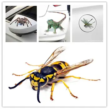 

Universal 3D Car Stickers Animals Insect Bumper Spider Gecko Scorpions Abarth Vinyl Decal Sticker Car Body Auto Motorcycle