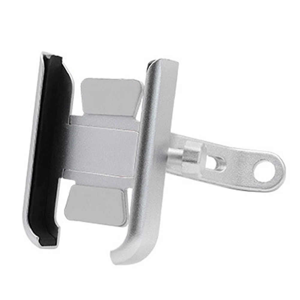 Silver For Rearview Мотоцикл держатель для телефона анти встряхнуть поворотный кронштейн для iPhone samsung gps NJ88 - Цвет: Silver For Rearview