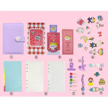 

New diary cute cartoon notebook girl heart account diary plan notebook loose-leaf notebook diary