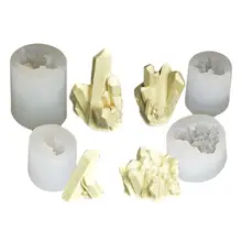 3D Хрустальная колонна силиконовые формы для конфет шоколадные формы хрустальные Ароматические каменные формы дизайн Быстрая