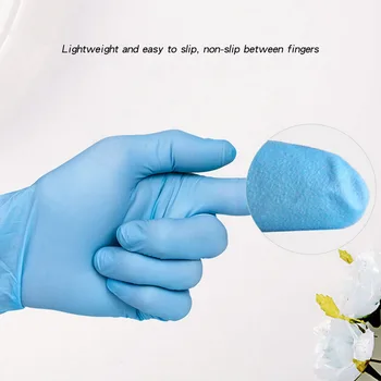 

100Pcs Disposable Latex Nitrile Gloves Isolate Anti-Pollution To Avoid Contact With Kitchen Work For Left And Right Hand