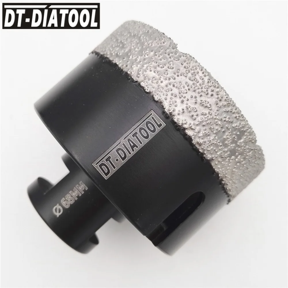 DT-DIATOOL 1 шт. M14 диаметр 68 мм сухой вакуумной пайки алмазного бурения коронка керамическая плитка отверстие пила гранит мрамор сверло каменное