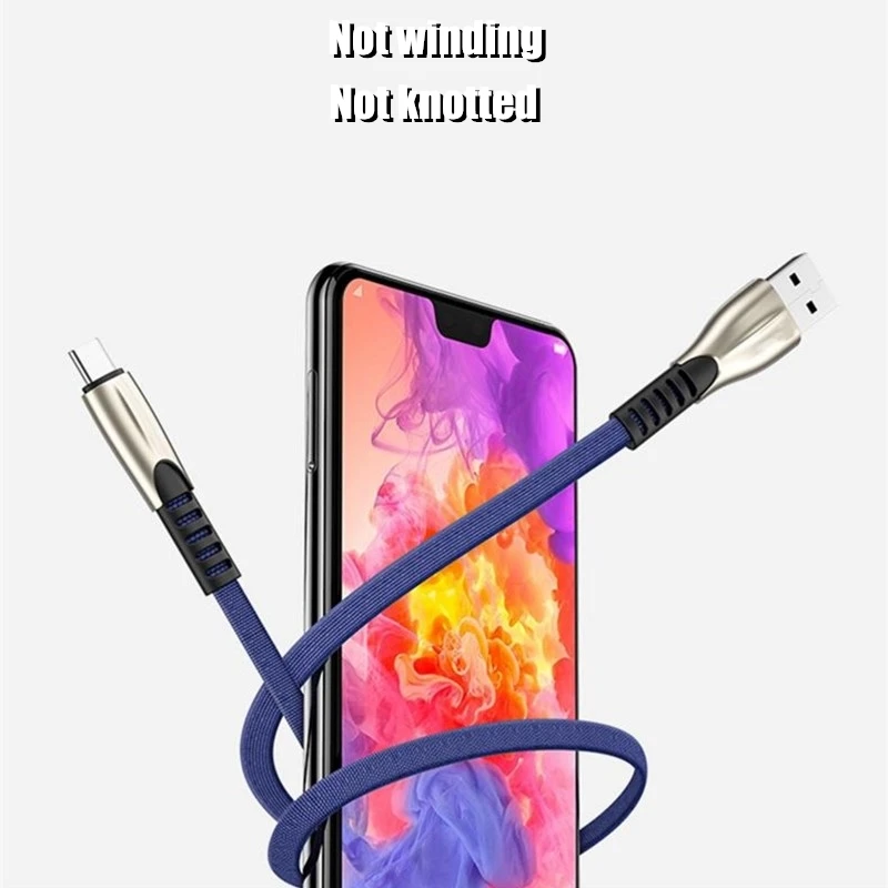 Кабель из сплава USB 3A Быстрая зарядка USB быстрая передача данных синхронизировать Мобильный телефон Смартфон для iPhone Android type-C Xiaomi Micro USB провод шнур