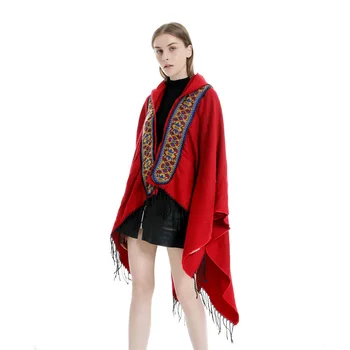 

2020 Hot Selling New Style WOMEN'S Cultural Style Faux Cashmere Warm Shawl