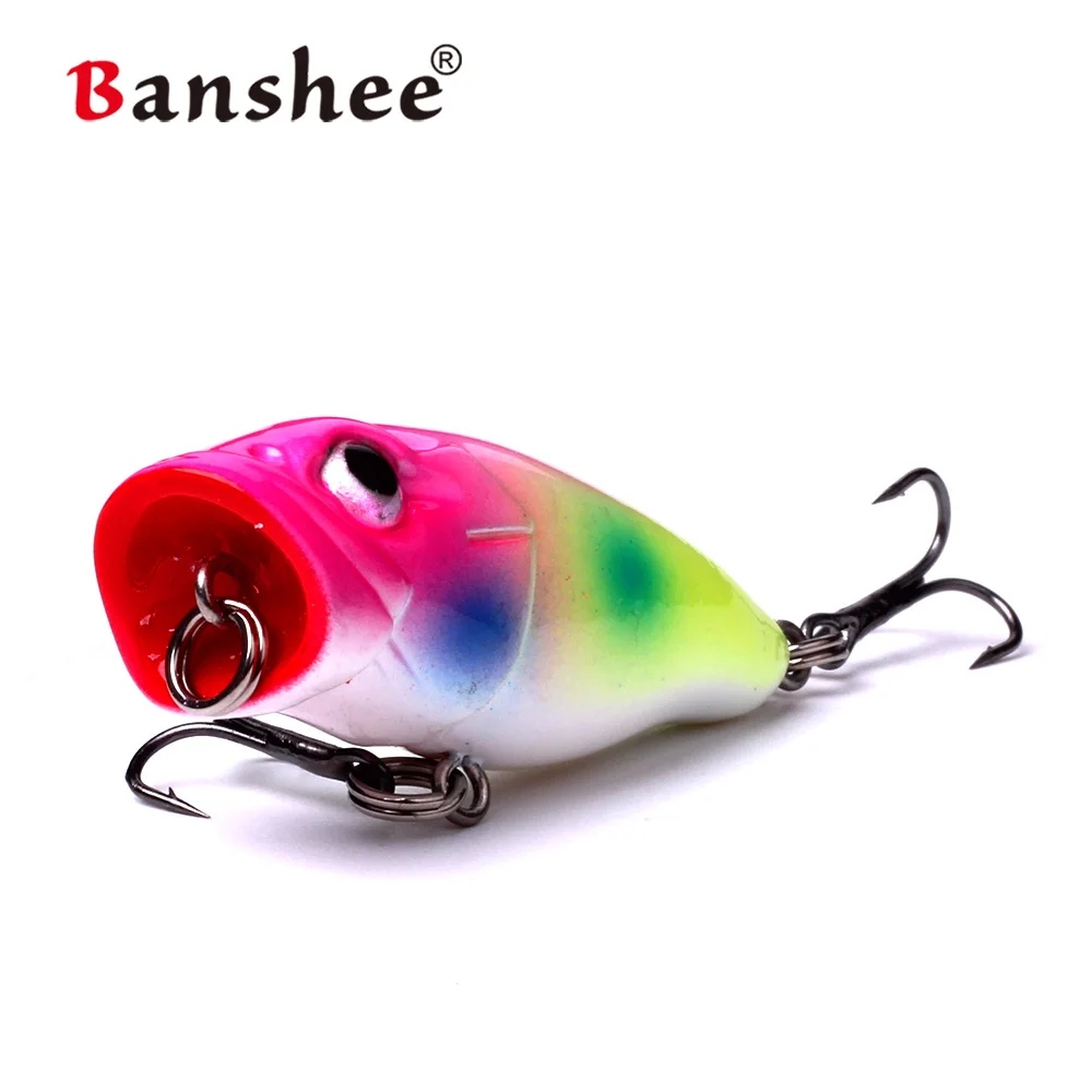 Banshee 45 мм 3,3g для приготовления приманка для рыбы фейерверки для рыбалка на щуку плавающие воблеры для бас-гитара Поппер поверхностный приманка окунь форель Щука, твердая приманка Crank качающийся, Искусственный - Цвет: CP-0093049