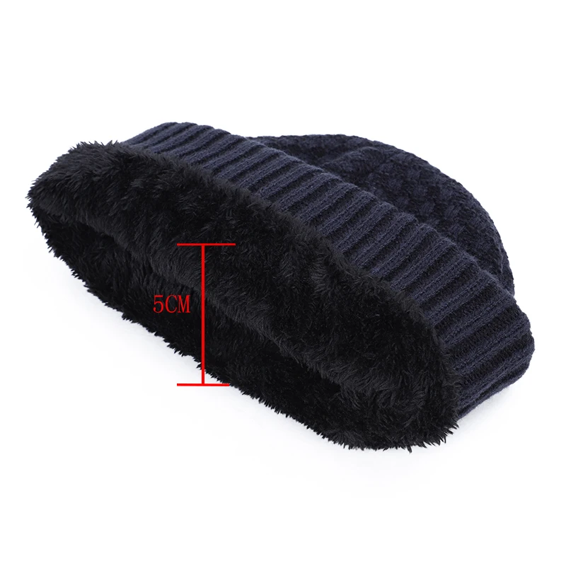 Новинка 2019 хлопковая шапка теплая зимняя вязаная для улицы мужская и женская