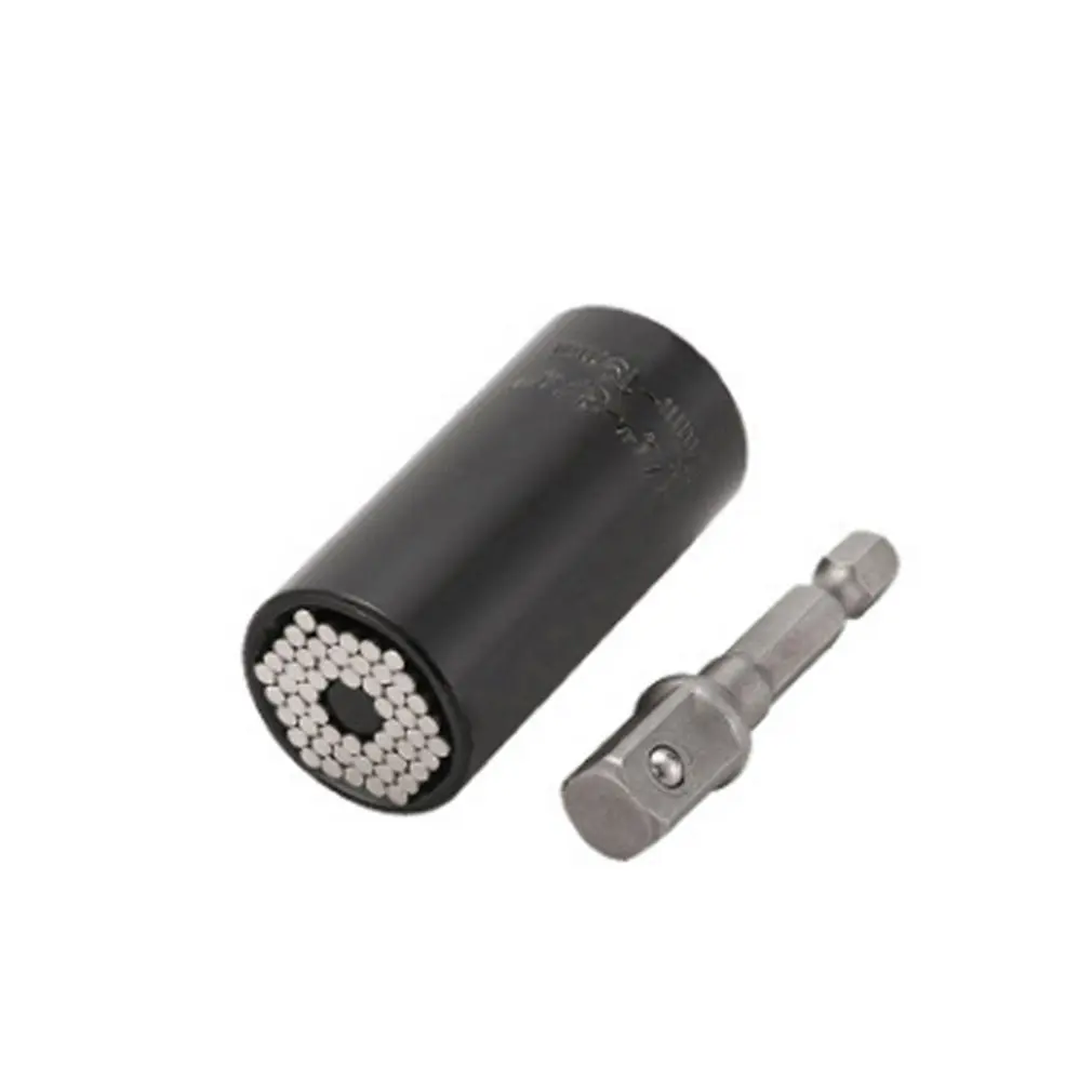 

2Pcs/set Magic Spanner Grip Multi Function Universal Ratchet Socket 7-19mm Power Drill Adapter Car Hand Tools Repair Kit