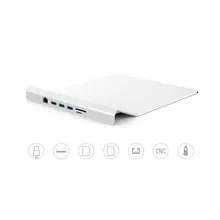 USB3.0 концентратор многофункциональный алюминиевый сплав Мышь Pad 6-в-1 док-станция USB удлинитель концентратора заводом jinghao Electronics