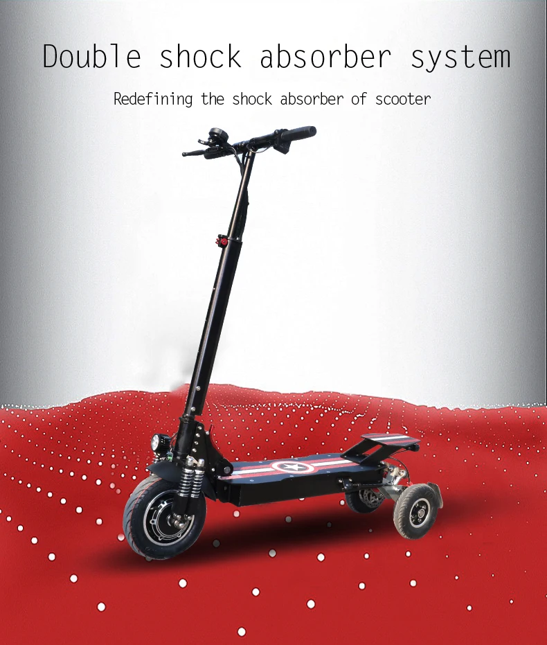 Трехколесный электрический скутер 1" 36 V 48V 1000W передний мотор батарея для взрослых самокат складной patinete electrico adulto