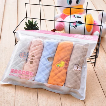 

5pcs Ultra Soft Wash Cloth 6 Layers Square Small Feeding Nursing Children Baby Face Towel Cotton Blend Home Saliva Handkerchiefs