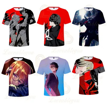 

Persona 5 3D Printed Cosplay T Shirt Clothes Men Short-sleeve for Teenagers Boys Summer T-shirt Male Tshirt