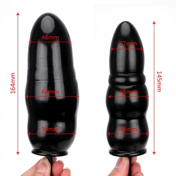 IKOKY Inflatable Anal Plug With Pump  Silicone Adult Products Anal Dilator Sex Toys for Women Men Expandable Butt Plug Massager 3