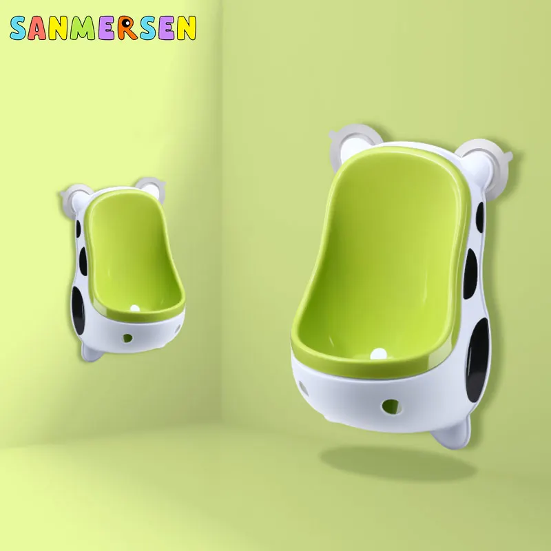 Atualização do Bebê Nova Menino Potty Toalete Treinamento Vaca Crianças Suporte Vertical Mictório Meninos Banheiro Xixi Infantil Criança Wall-mounted 4 Mamãe e Bebê