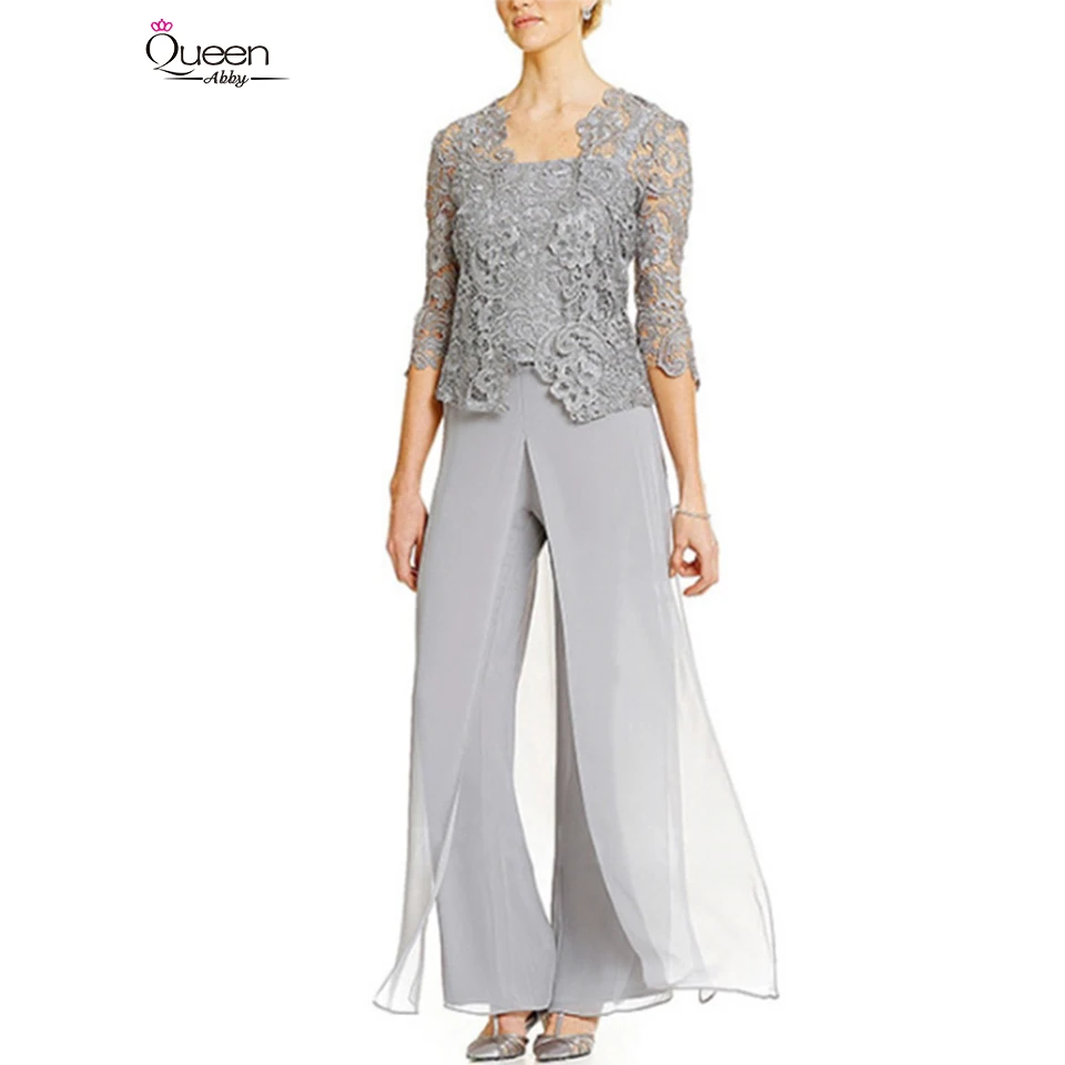 grey chiffon jumpsuit