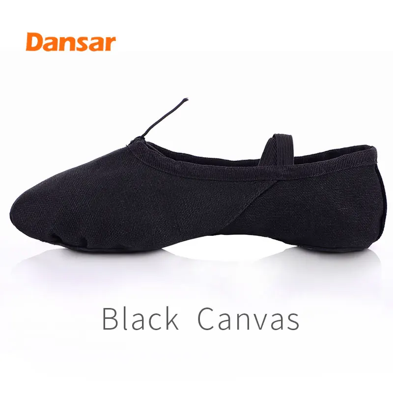 Обувь для танцев с пуантами для женщин, мужчин, девочек, детей, балетная обувь, шлепанцы на плоской подошве для йоги, тренировочная обувь на мягкой подошве, обувь с кошачьими лапами - Цвет: Black - Canvas