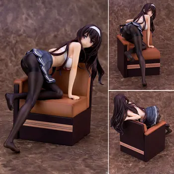 

Anime Passerby heroine PVC Action Figure 1/6 Kasumigaoka Utaha Interior Decor Kneeling Ver. Sexy Girl Model Doll Toys