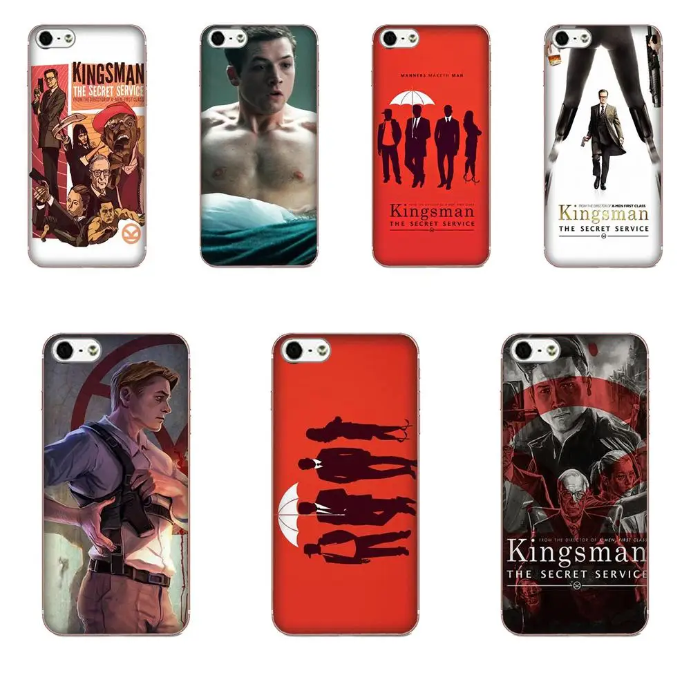 Мягкий чехол с логотипом Kingsman The Secret Service для HTC 530 626 628 630 816 820 One A9 M7 M8 M9 M10 E9 Plus U11 Moto G