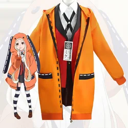Anime Yomoduki Runa Cosplay Costume Jabami Yumeko Kakegurui Compulsive Gambler Runa Cosplay Wig Jacket Jk Uniforms Coat Suits