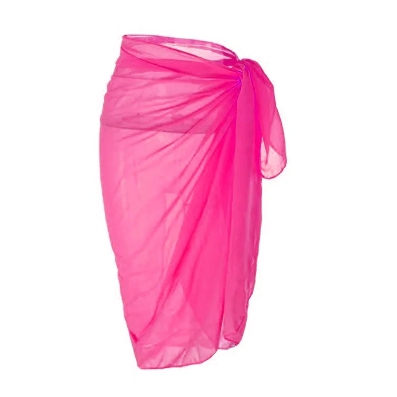 Amazon Multi-color Chiffon Transparent Skirt Irregular Variety Way of Dressing Beach Skirt Blouse Series Currently Available