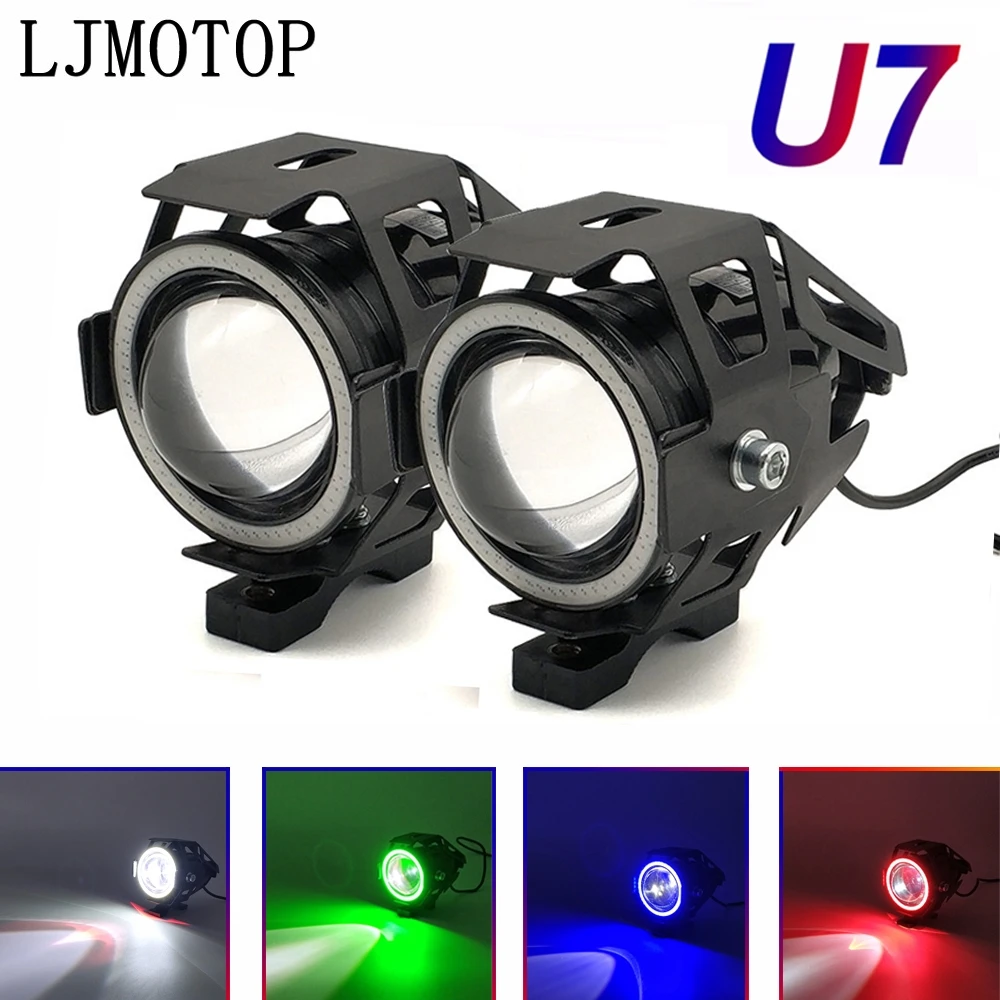 

125W Motorcycle Headlight 3000LM Low Beam Flash U7 light LED auxiliary For Suzuki GSXR600 GSXR750 SFV650 SV650 TL1000S