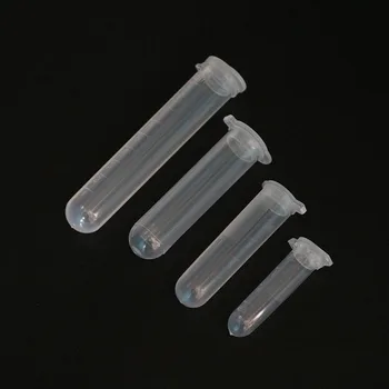 

10pc 2/4/5 / 10ML Laboratory Supplies Sample Transparent Micro Plastic Centrifuge Tube Test Tube Snap Laboratory Container PE