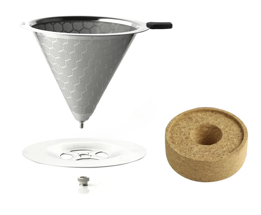 V60 Кофе фильтр для кофеварки из нержавеющей стали Эспрессо-дриппер для камень Кофе Brew Кофе Maker Инструменты Аксессуары для кофе для бариста