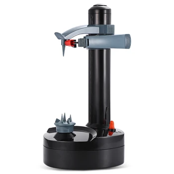 

Multifunction Electric Peeler For Fruit Vegetables Automatic Stainless Steel Apple Peeler Kitchen Potato Cutter Machine Black