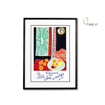 

Matisse framed artwork Nice, France - Travail et Joie (Work and Joy) aluminum picture frame with matboard 30x40cm