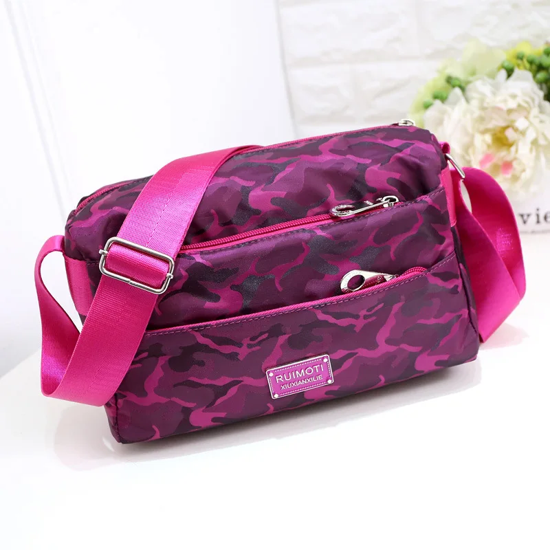 

New Style Korean-style Fashion Nylon Shoulder Bag Shoulder Bag Camouflage WOMEN'S Bag