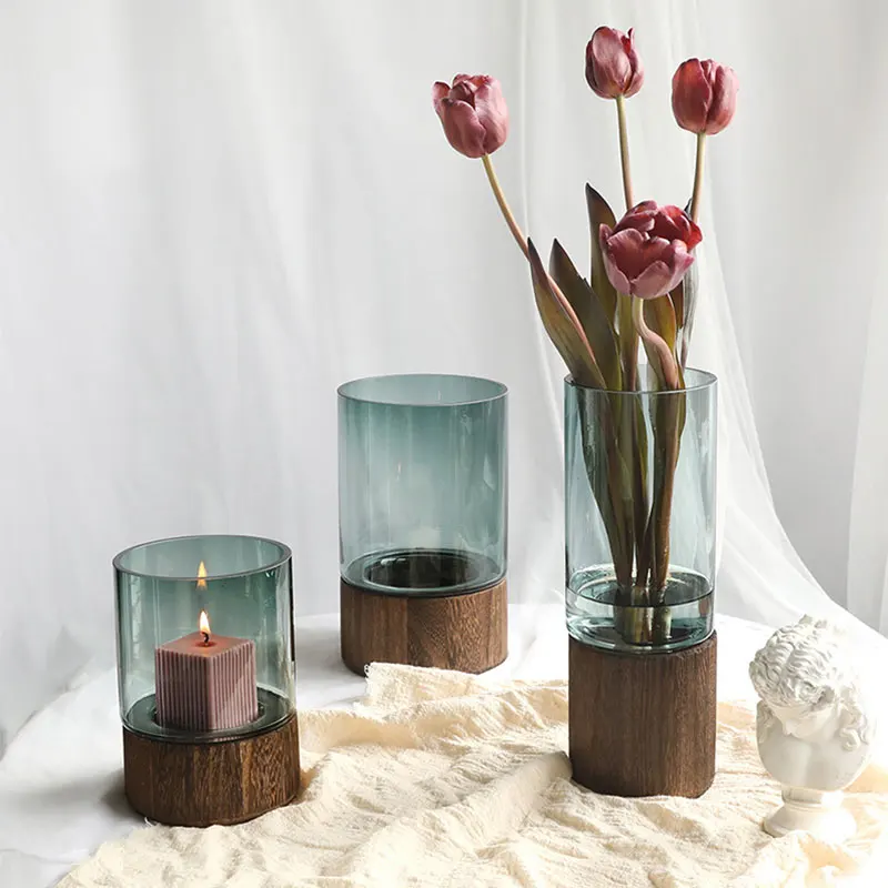 

Luxury Modern Art Transparent Glass Vase Decoration Home Decor Nordic Mdoern Large Vases for Flowers Living Room Decoration Gift