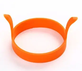 1 orange 1 шт. силиконовые яйцо кольцо завтрак силиконовые формы для яиц яичный пирог формы пособия по кулинарии инструменты жарки формочки для жарки яиц кухня гаджеты - Цвет: 1 orange