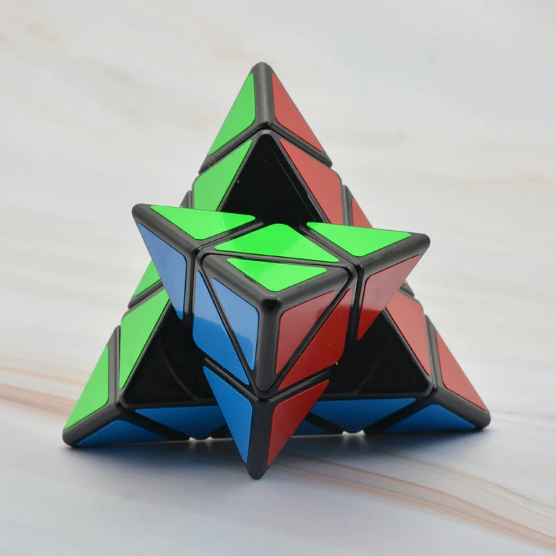 QiYi QiMing черный вариант Скорость куб 3x3 Пирамида Профессиональный инструмент для открывания Быстрый Твист Треугольники магический куб обучающий игрушки