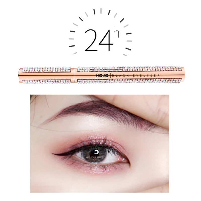 Hot Waterproof Sweatproof Star Diamond Eyeliner Smudge-proof Long-lasting Easy To Use Liquid Eye liner Makeup