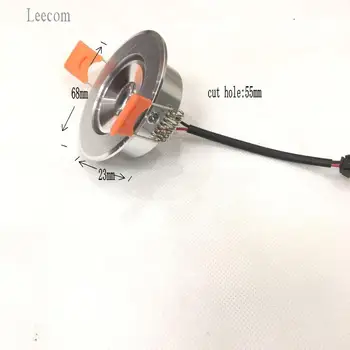 

2019 Real New Emc Luces Led 4pcs/lot 68mm Downlight Lamp 3w 230v / Ceiling Recessed Downlights Round Panel Light Free Shipping