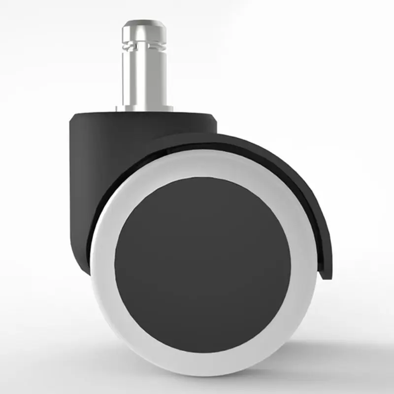 

5 Pcs Slipstick 2 Inch Floor Protecting Rubber Office Chair Caster Wheels Standard Stem Size Rolling Caster for Home Improvement