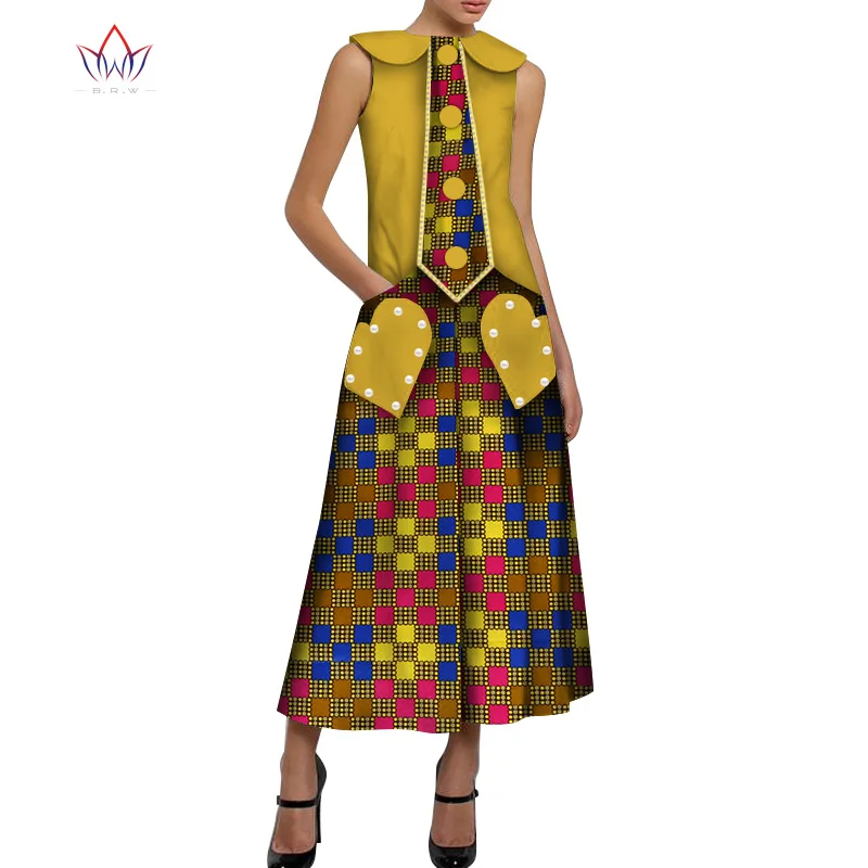 Африканские платья для женщин Dashiki жемчужное длинное Африканское восковое Платье с принтом Элегантное свадебное платье в африканском стиле WY5038 - Цвет: 15