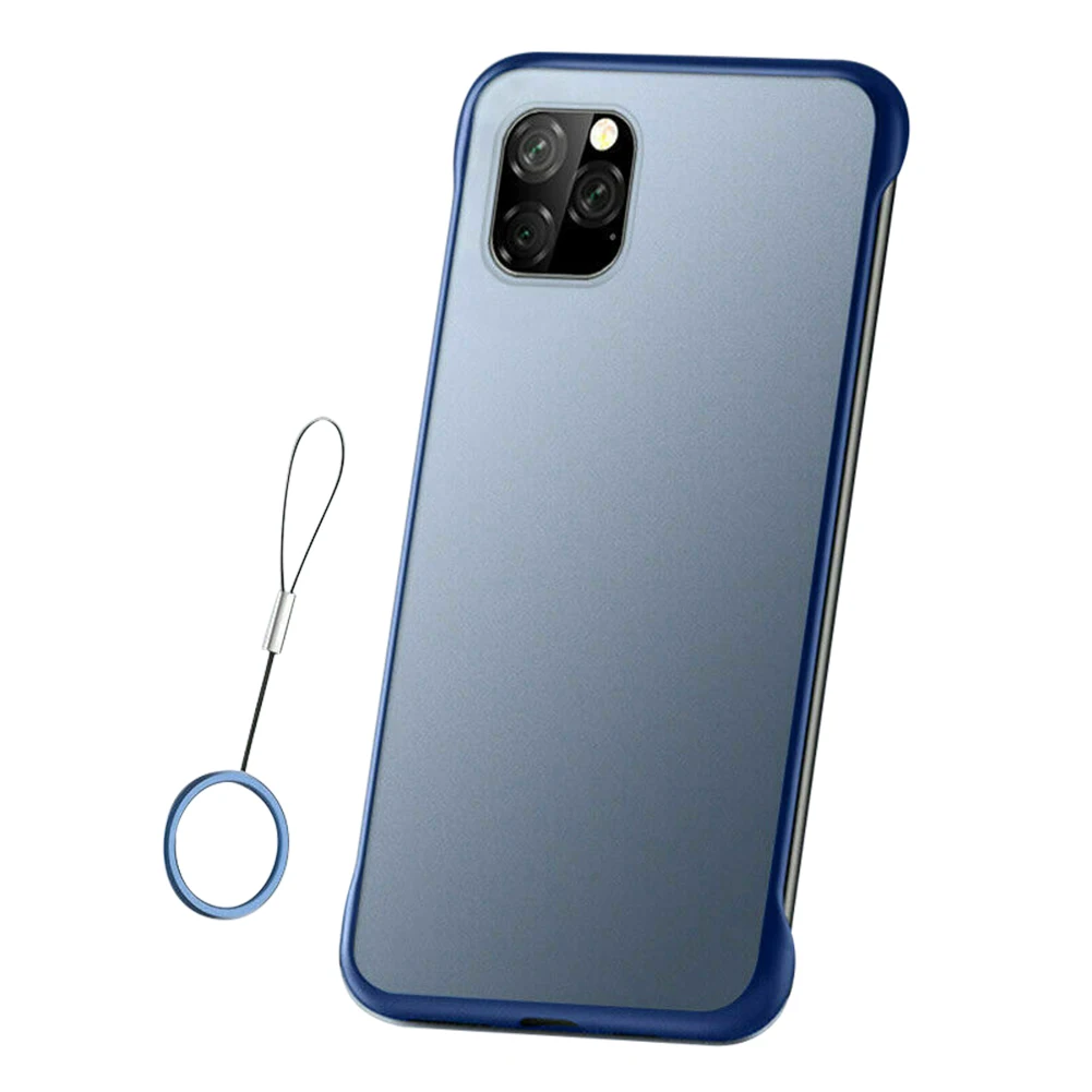 Ультратонкий Бескаркасный матовый чехол с кольцом на палец для iPhone 11/11 Pro Max 999