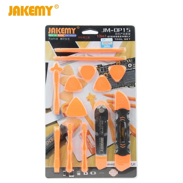 JAKEMY 13 in 1 Smartphone Pry Opening Repair Tools for iPhone iPad Samsung Tablet Mobile Phone LCD Screen Disassembly Tool Sets 1