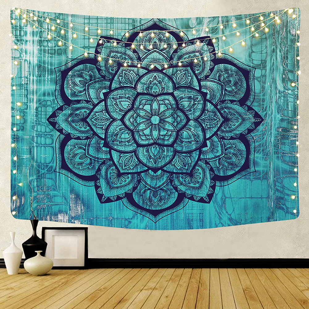 Tapiz de Mandala indio para colgar en la pared, tapiz de pared Celestial, alfombras de pared Hippie, alfombrilla de playa, Alfombra de viaje, colchón