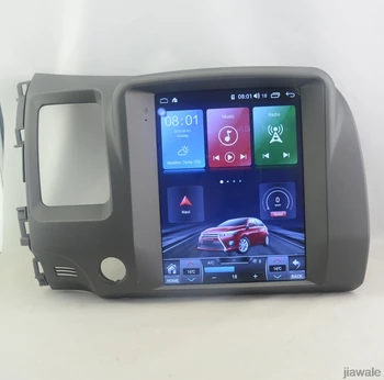 

10.4" tesla style vertical screen Octa core Android 10 Car stereo GPS navigation for Honda Civic 2006-2011 manual AC