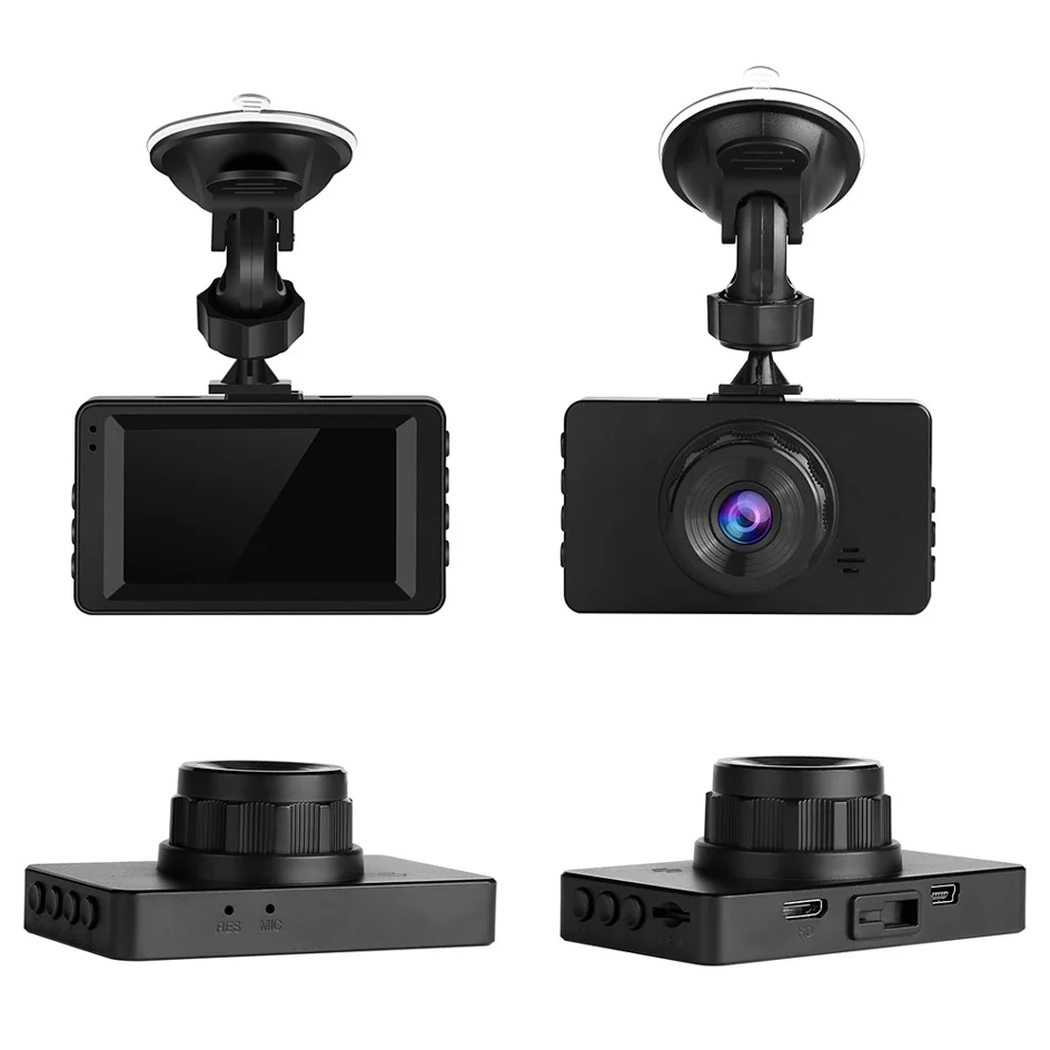 Dash Cam Двойной объектив Видеорегистраторы для автомобилей Камера Full HD 1080P видео регистратор парковка Регистраторы 3 дюймов ЖК-дисплей Передний+ задний Ночное видение