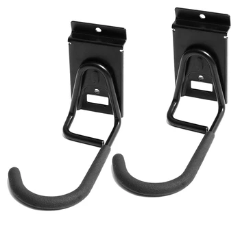 

2 Pack Slatwall Hooks Hanger, Wall Mounted Vertical Bicycle Holder Hanging Storage Tool Rack Garden Garage Organization