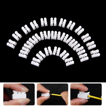 

New Mini type 2 Pins Electrical Cable Connector CH2 Quick Splice Lock Wire Terminal 30Pcs/pack